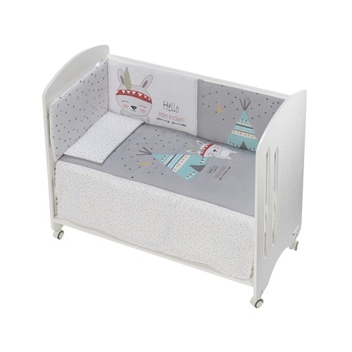 Lit interbaby gris