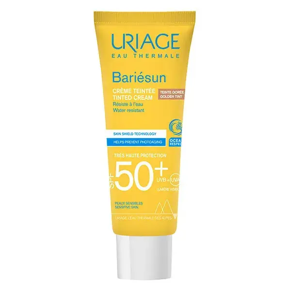 Protetor solar facial Uriage Bariésun Golden Tint FPS 50+ 50ml