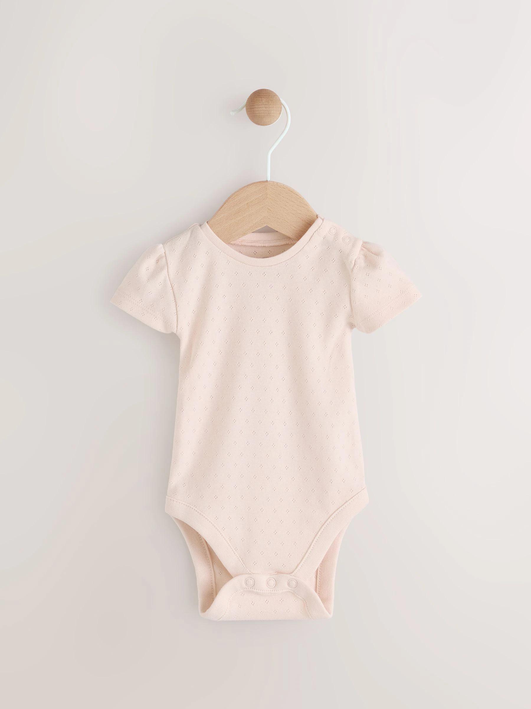 Wit met bloemenprint - Babyset van rompertje met korte mouwen en bretelbroek (0mnd -2jr)