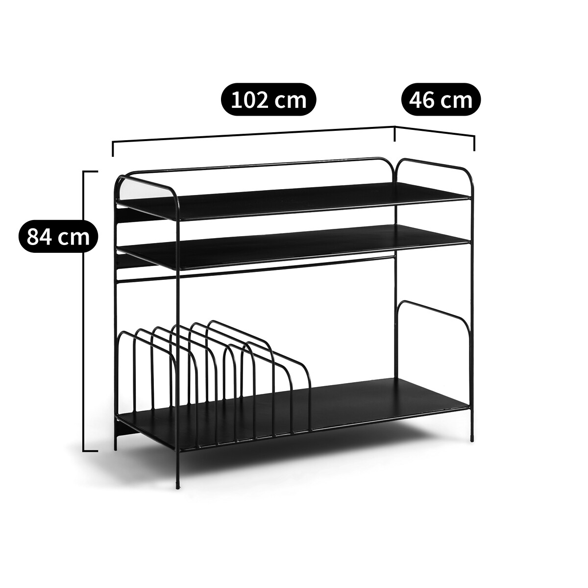 LA REDOUTE INTERIORS<br>Kast de vinil stalen, Miva