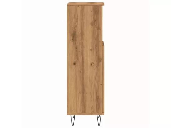 Armoire de salle de bain chêne artisanal 30x30x100 cm