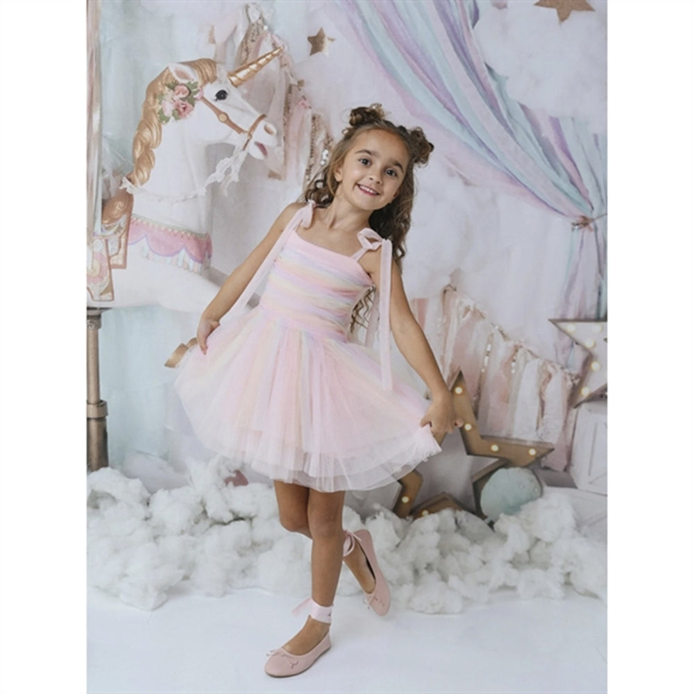 Unicorn Rainbow Ballerina Tulle Tutu Kjole Rainbow Pastel