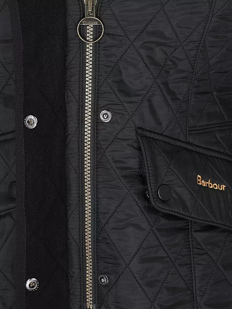 BARBOUR Leichtsteppjacke CAVALRY POLARQULIT schwarz