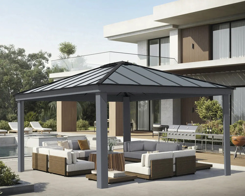 Gazebo Palram – Canopia Dallas 14x16 422 x 483,7 cm antraciet