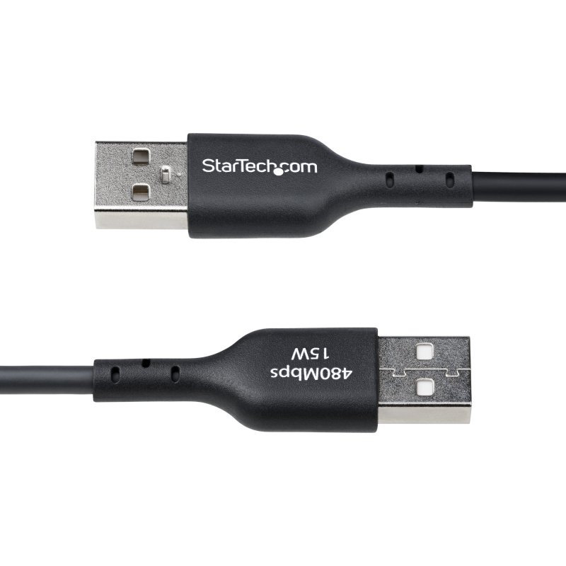 StarTech.com Câble de Charge USB-A vers USB-C de 30 cm, Charge et Synchronisation, 3A, USB 2.0, Gaine TPE - Cordon de Charge USB Noir
