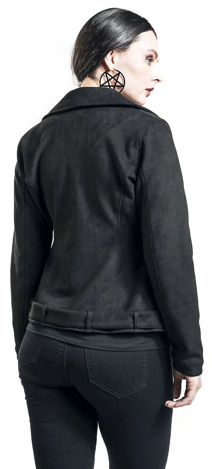 Veste en faux daim | Black Premium by EMP Veste en imitation cuir