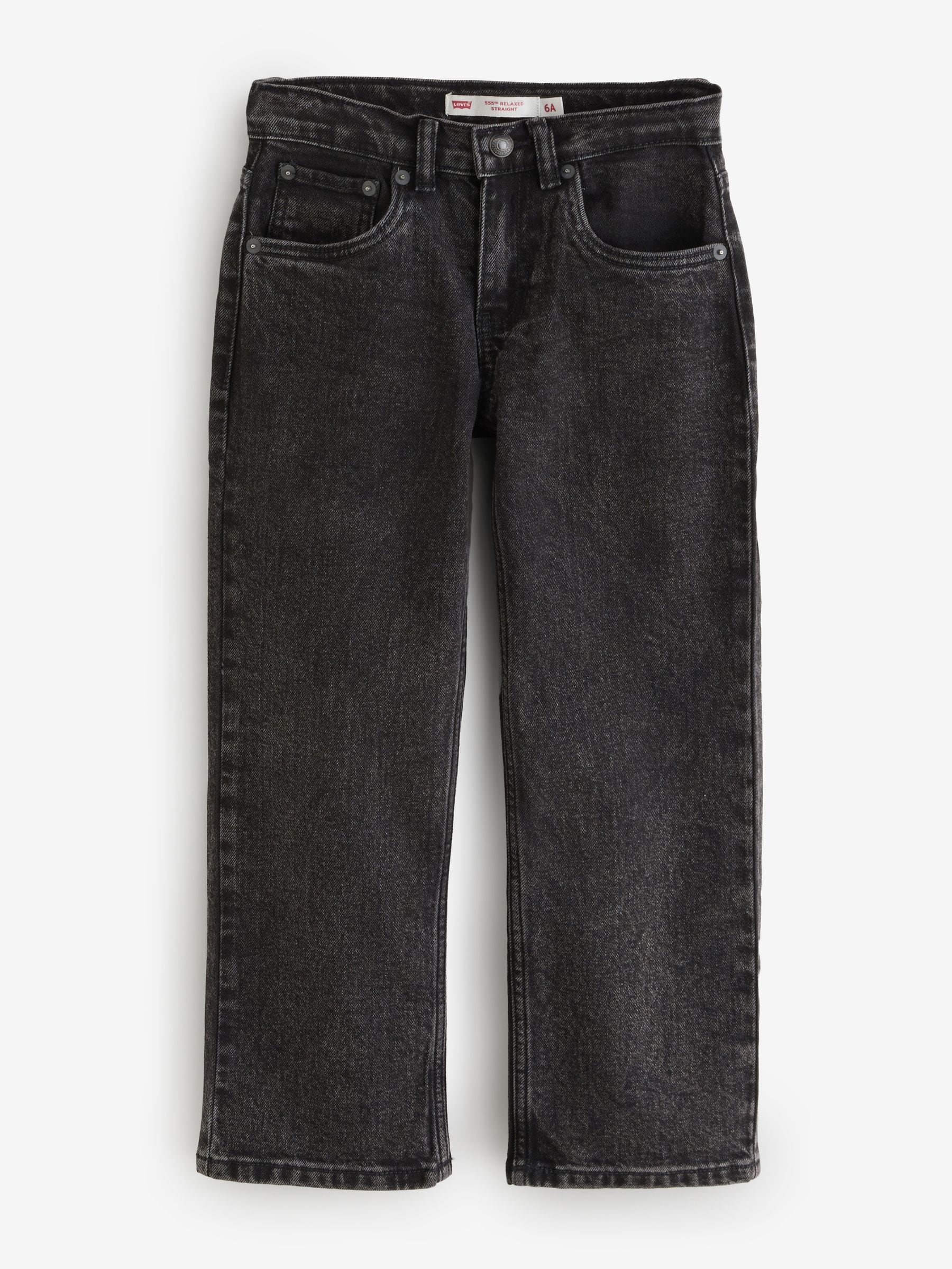 Zwart - Levi's® 555 Relaxed Straight Jeans