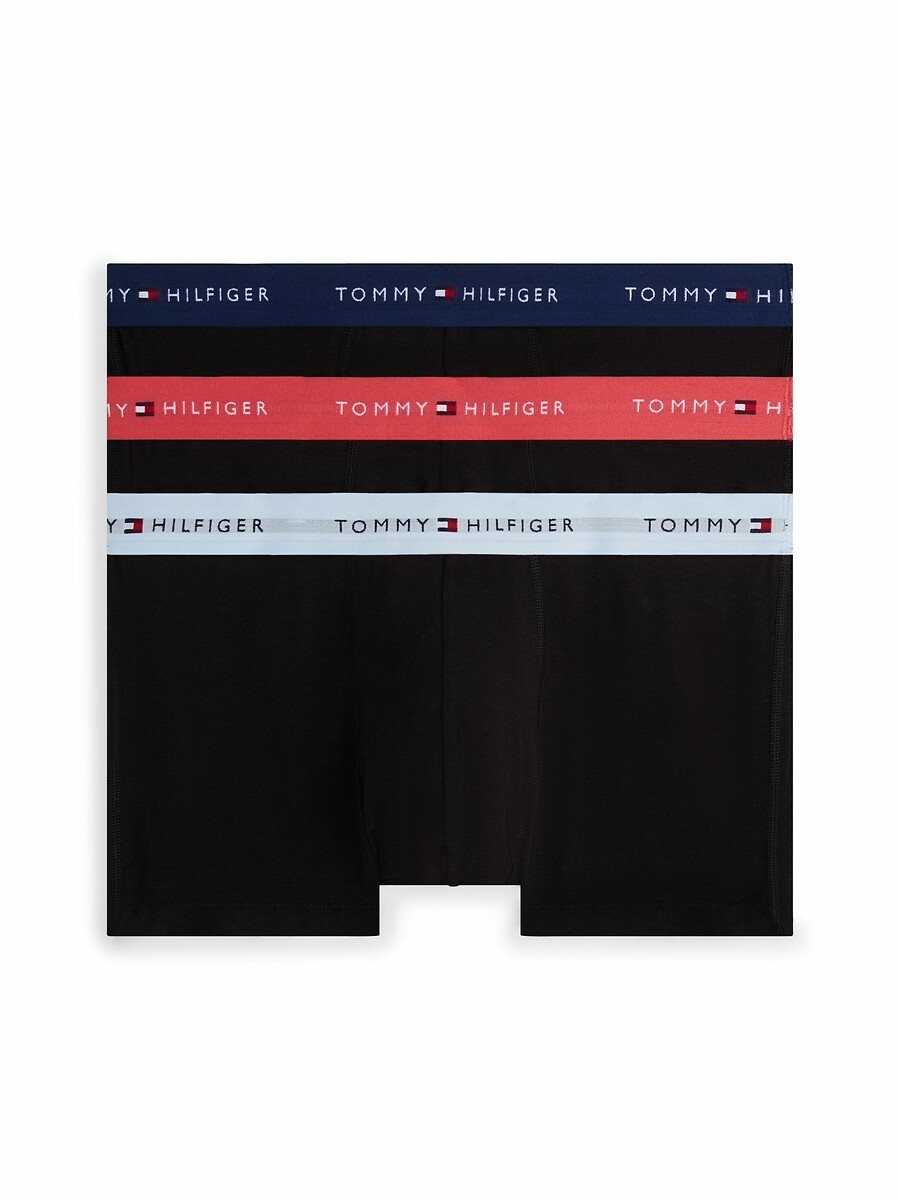 TOMMY HILFIGER<br>Conjunto de 3 cuecas boxer lisas