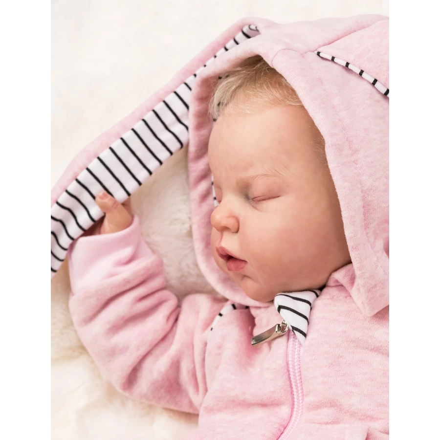 Koala Baby Overall Strampler Sweet Bunny - by Koala Baby weiß schwarz rosa