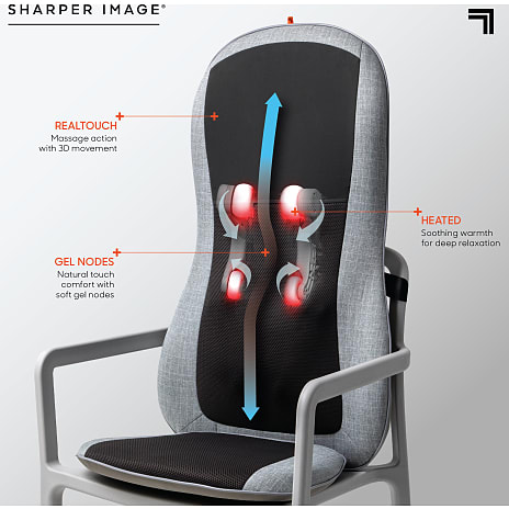 Sharper Image massageapparat med varme til stol