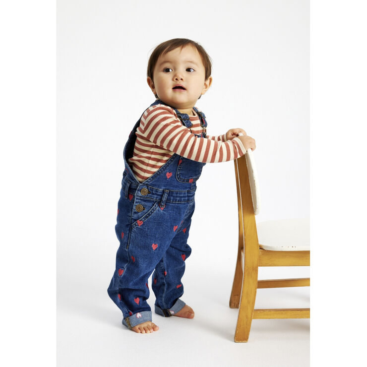 The New TNSLovia Denim Dungarees Medium blue denim