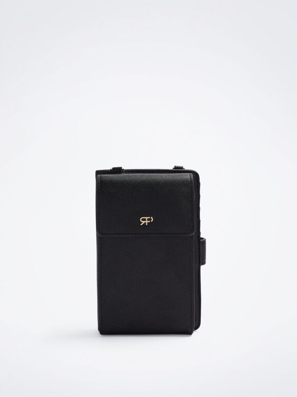 Bolsa Para Móvil Con Bandolera - Negro