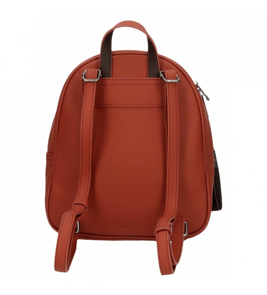 Mochila Pepe Jeans Pierre Caldera vermelha