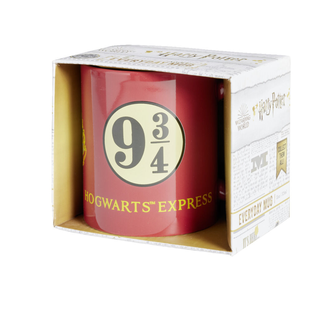 Mug Harry Potter Platform 9 3/4 Poudlard rouge 315ml