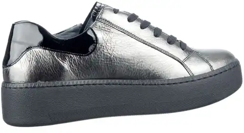 733021 214 H Waldlaufer grijs lak - maat 5 veterschoen grijs lak - maat 5 Calandschoen