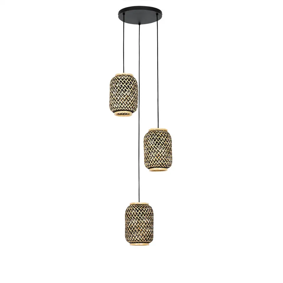 Qazqa hanglampen yvonne zwart e27