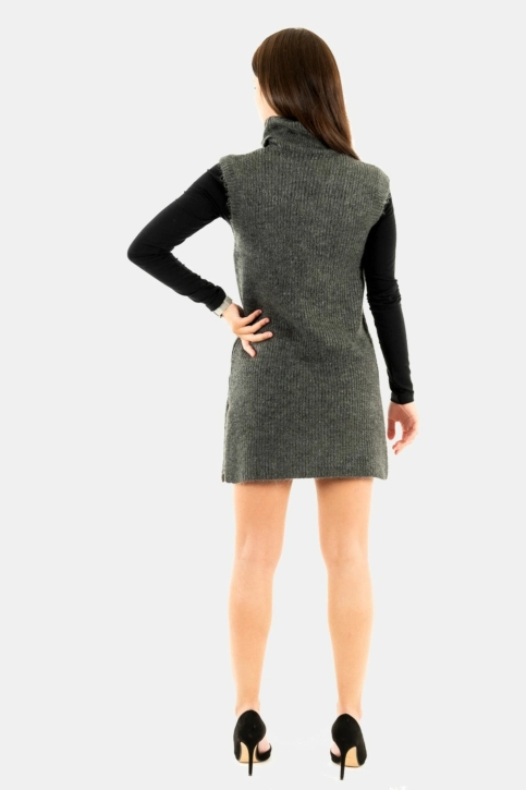 robe only cora dark grey melange