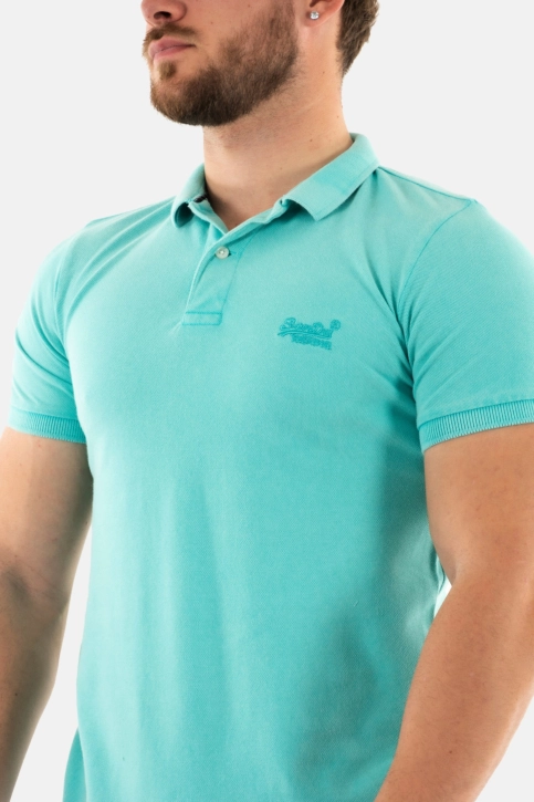Polos superdry vint destroy 0va aruba aqua
