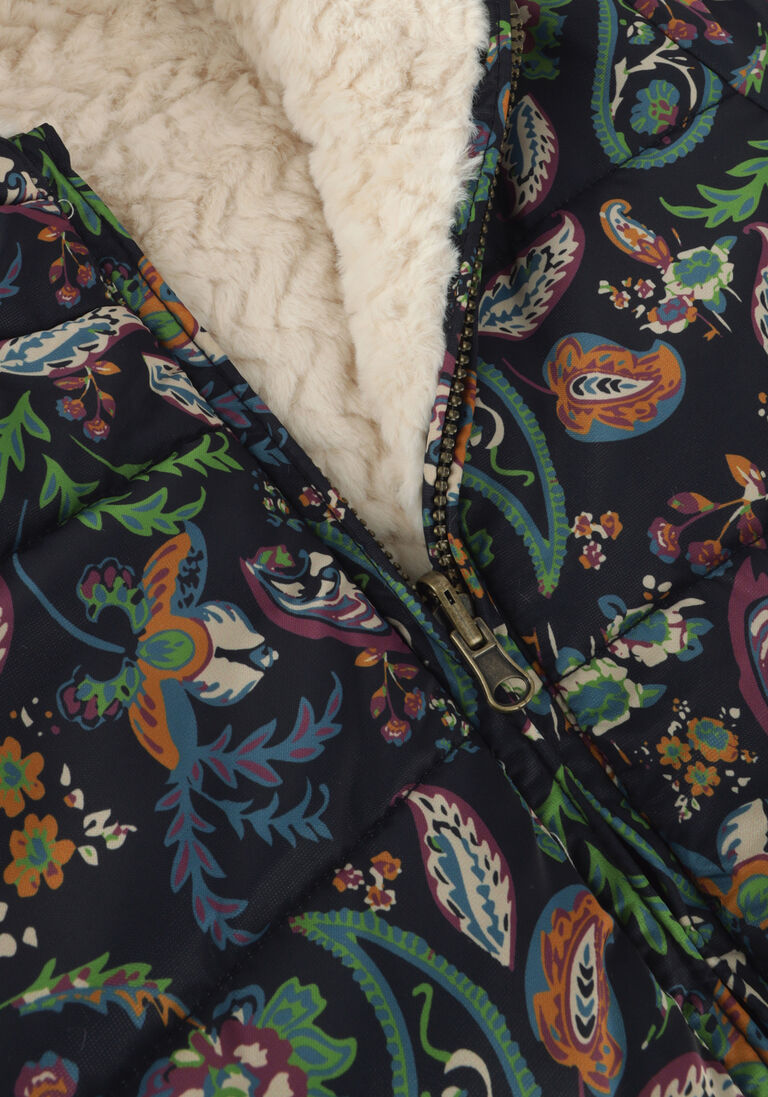 LIKE FLO donkerblauwe like flo  flo baby girls reversible hooded jacket