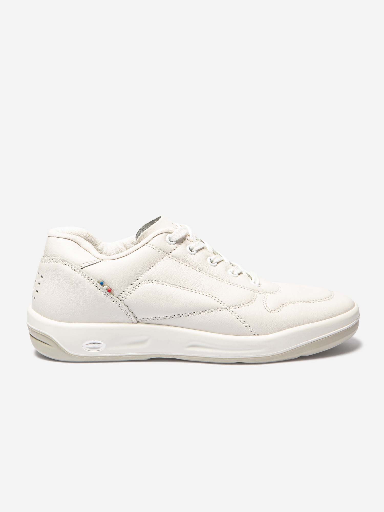 Baskets Homme Confort Dessus Cuir Blanc