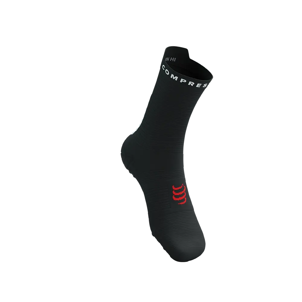 Compressport Pro Racing v4.0 Run High Compressiesokken Zwart/Wit/Rood