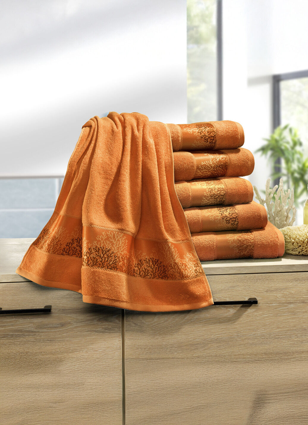 Weiche Frottier-Serie mit hochwertiger Jacquard-Bordüre