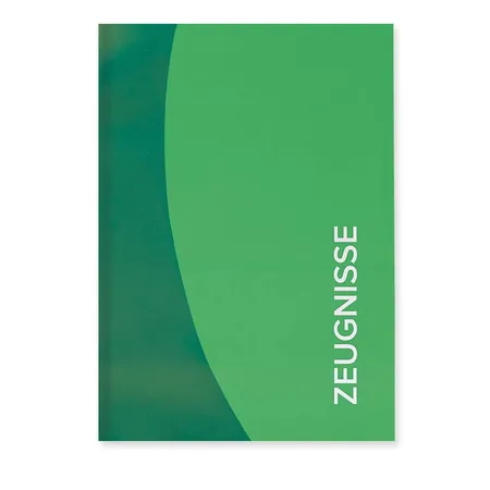 Roth Zeugnismappe / A4 / wattiertes Cover / mit 12 Hüllen / Farbe: grün