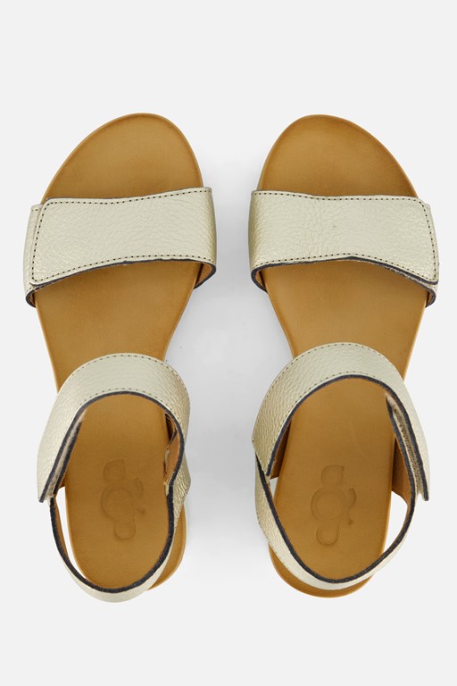 Aqa Sandalen goud Leer