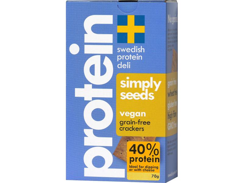 swedish protein deli Crackers Simply Seeds 70 g Schwedische Snack-Spezialität