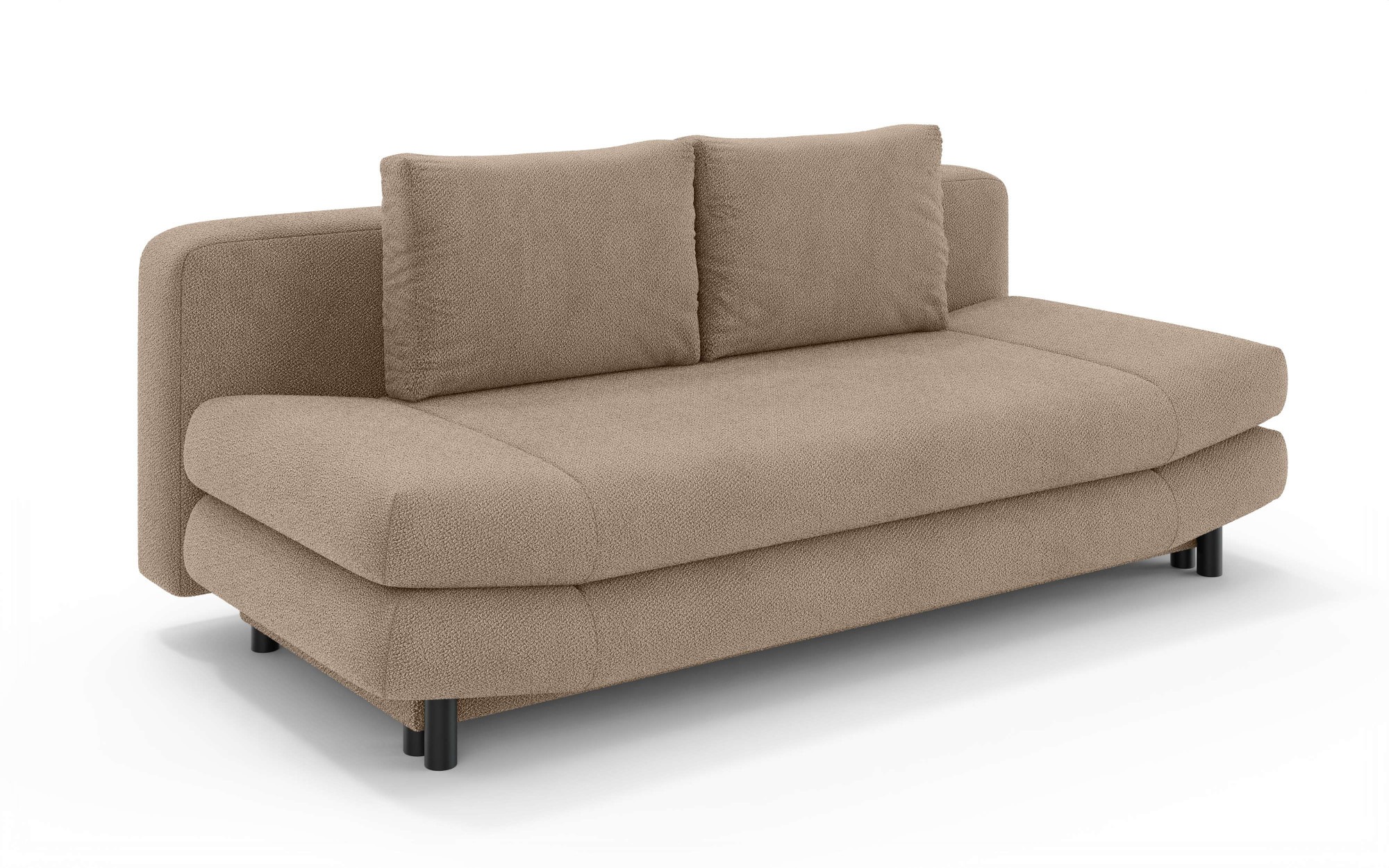 Home affaire 3-Sitzer »LENNARA Schlafsofa mit Bettkasten, Masse B/T/H: 209/96/86 cm« Sofa mit Wellenunterfederung, hoher Sitzkomfort