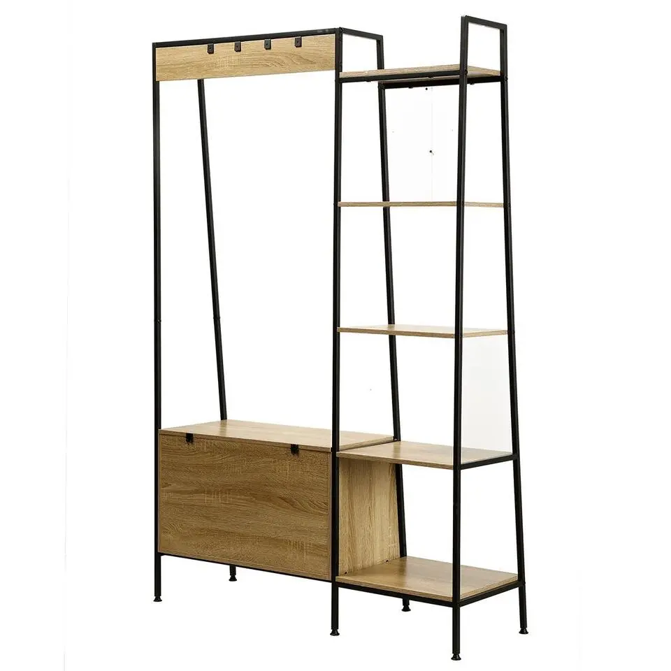 CALICOSY - Kledingkast LEXIE - Hout - 160x105x35 cm