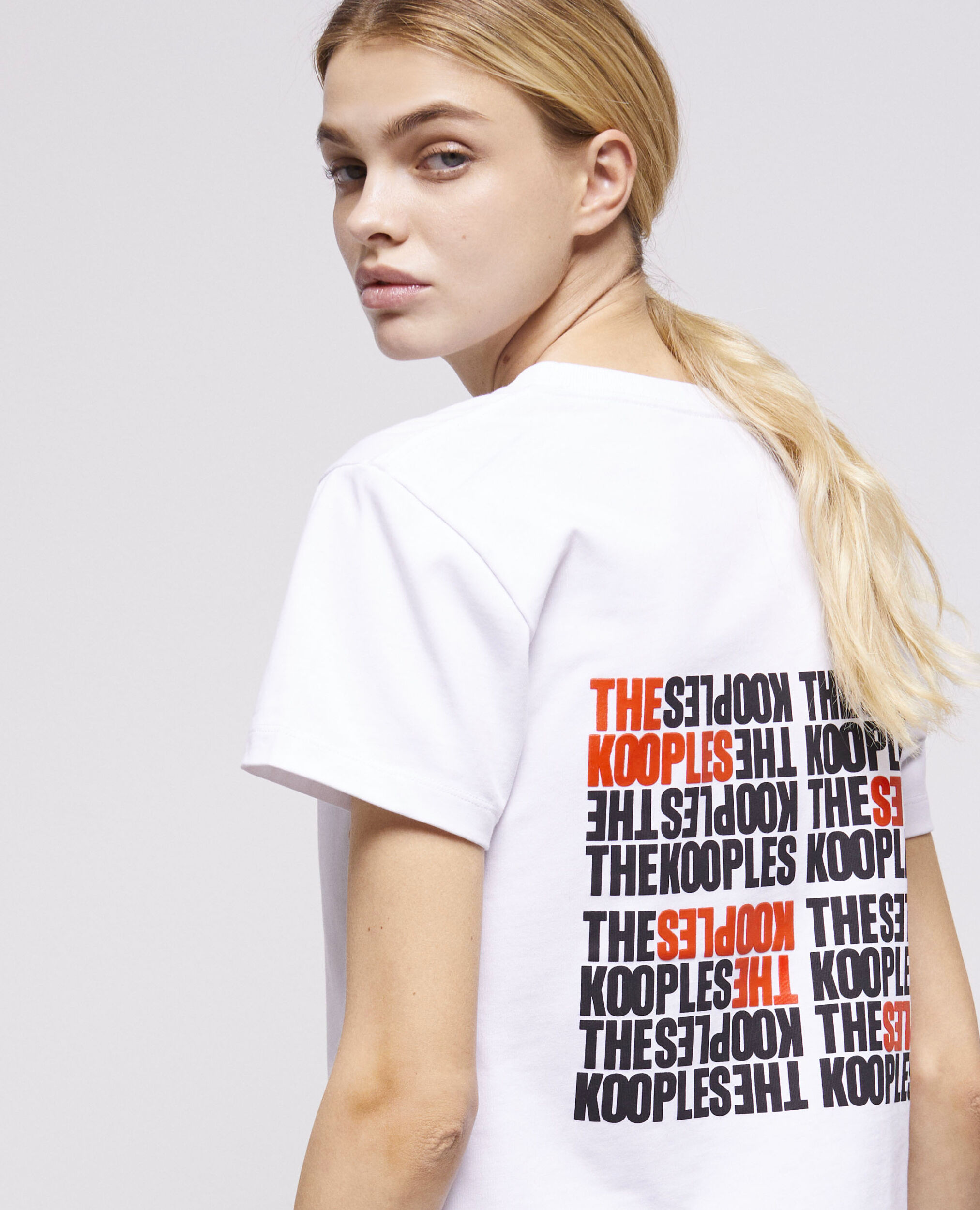 T-shirt logo The Kooples blanc
