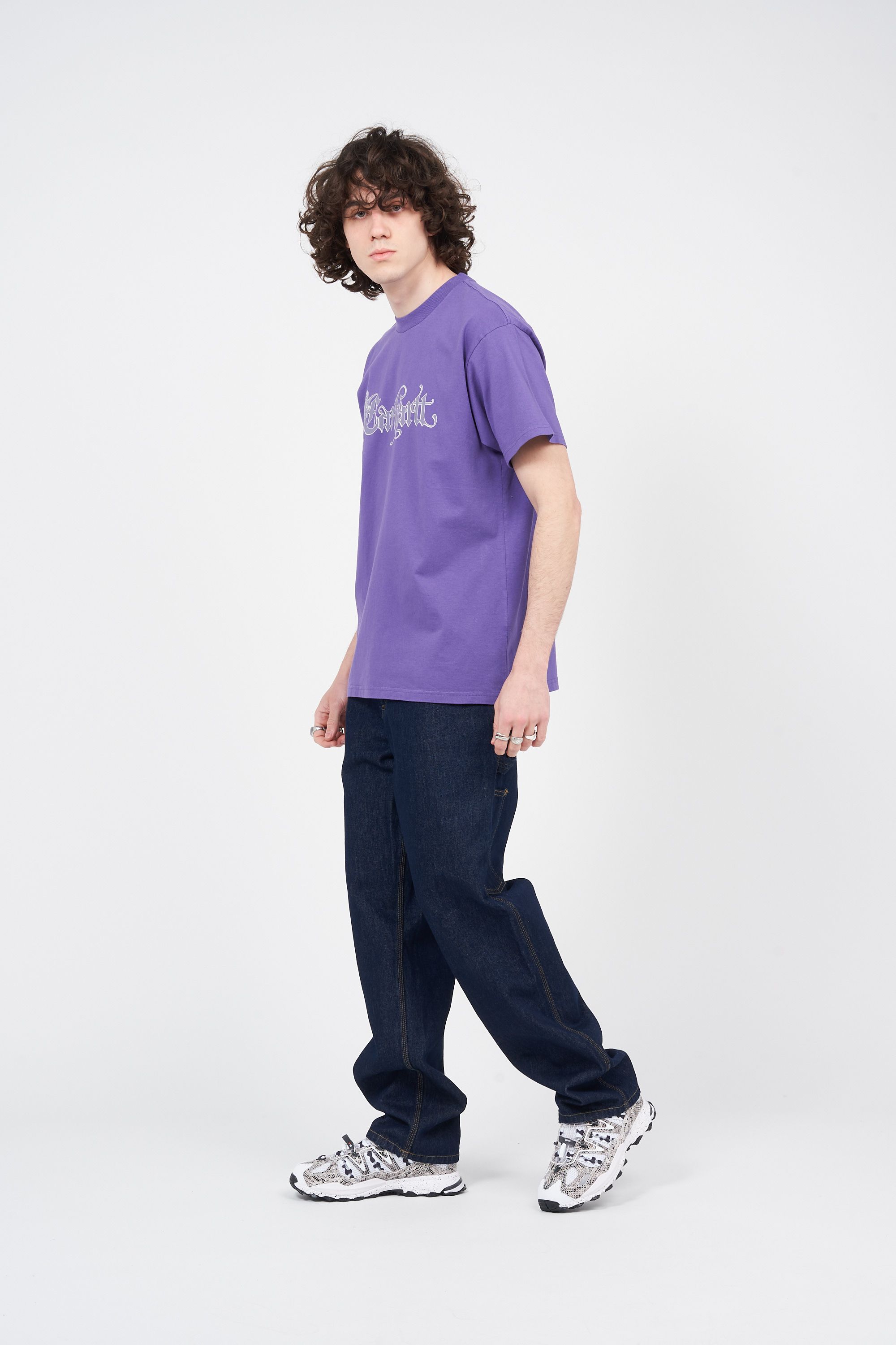 CARHARTT WIP jean Single Knee Bleu