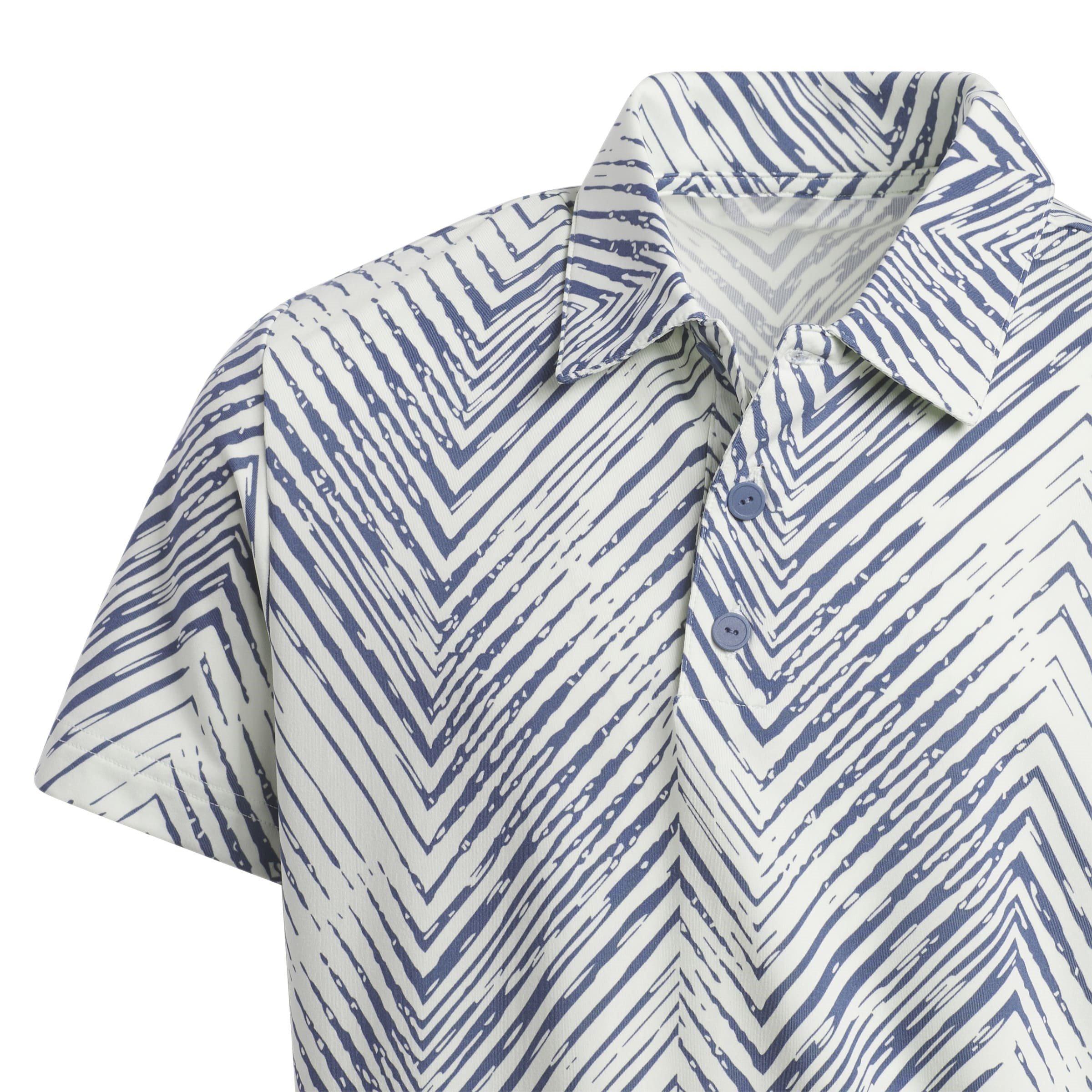 adidas Herringbone Scripted Polo Shirt Juniors