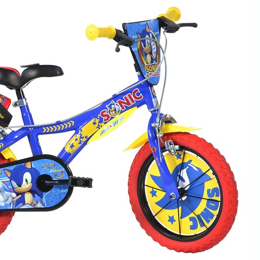Bicicleta infantil Sonic Blue de 14 polegadas, para crianças de 4 a 6 anos.