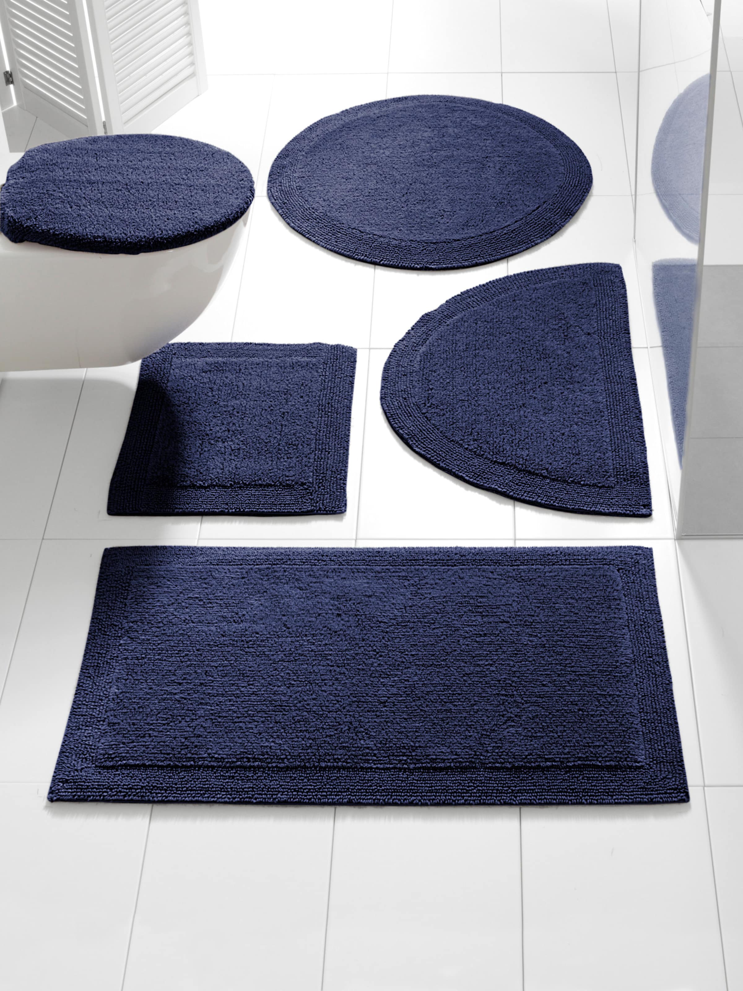 heine home Badematte in dunkelblau