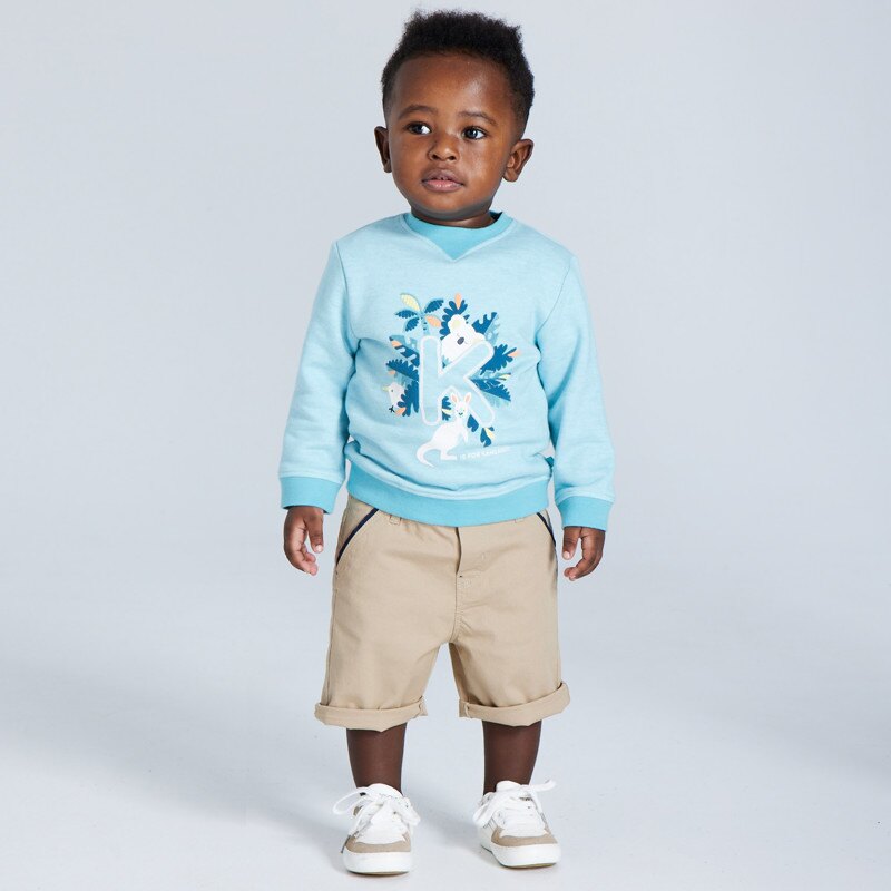 Short coton fantaisie beige bébé garçon Beige