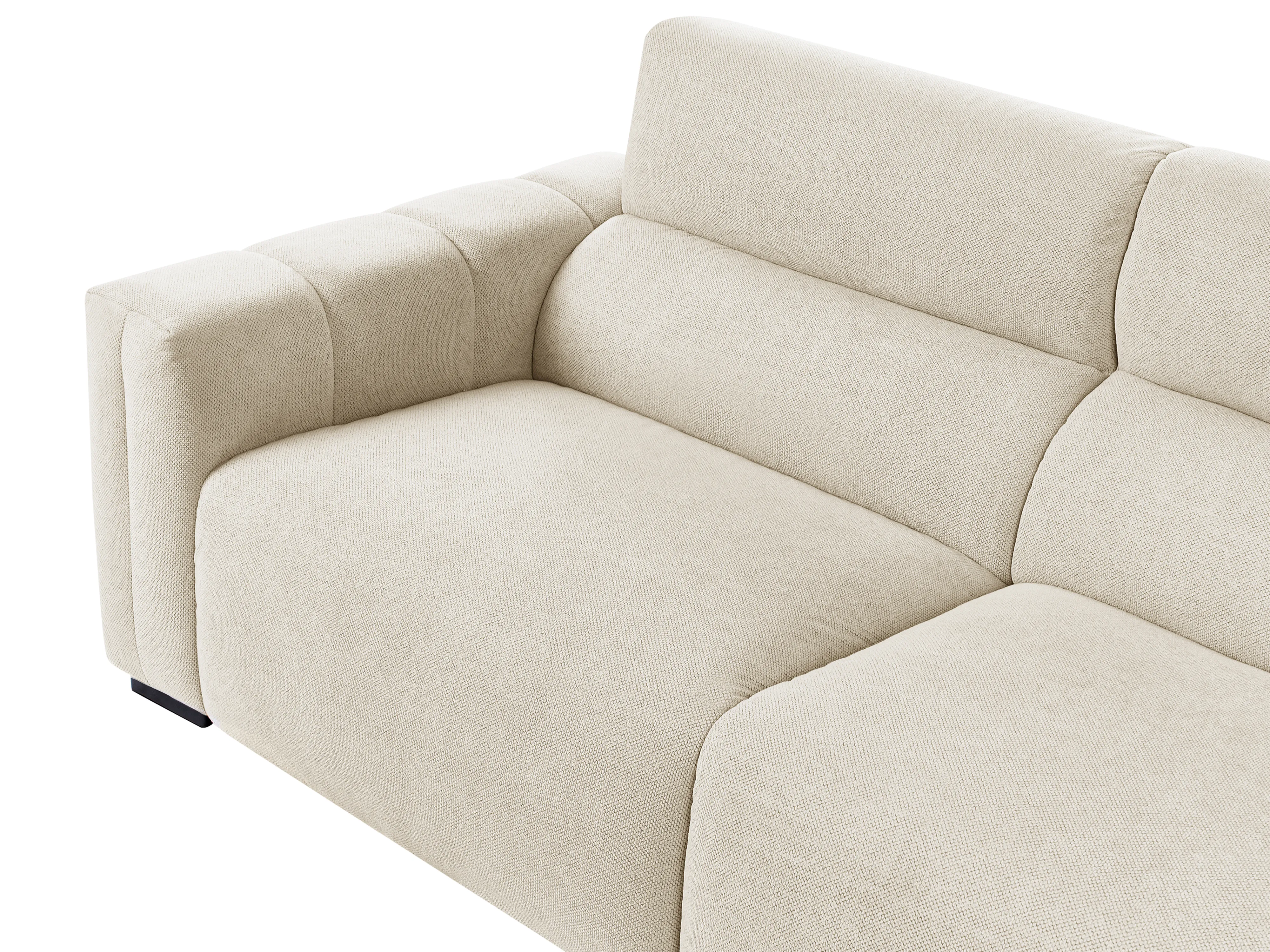 Bank 3-zits FAUSKAN Stof Lichtbeige