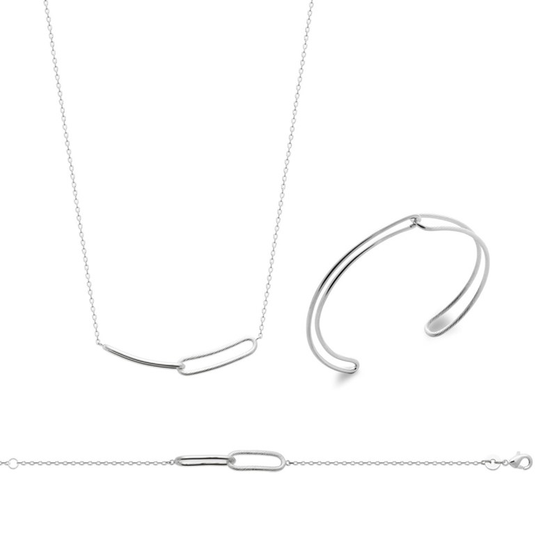 Collier Femme - Argent 925 - Longueur : 45 cm