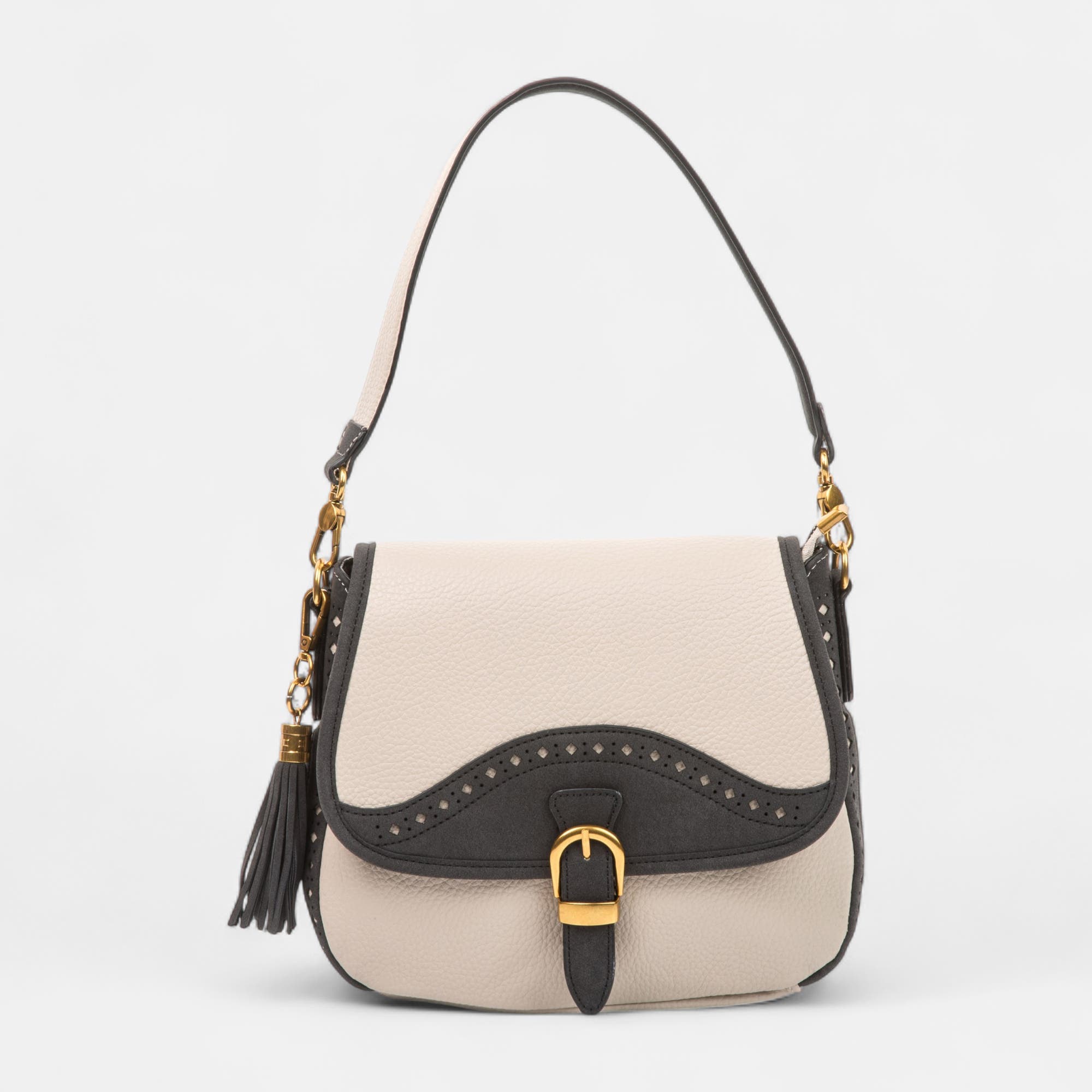 Sac bandoulière beige
