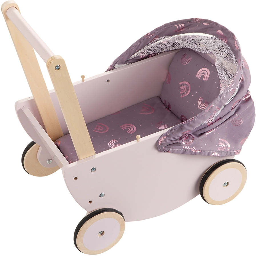 howa® Puppenwagen Rainbow mit faltbarem Verdeck