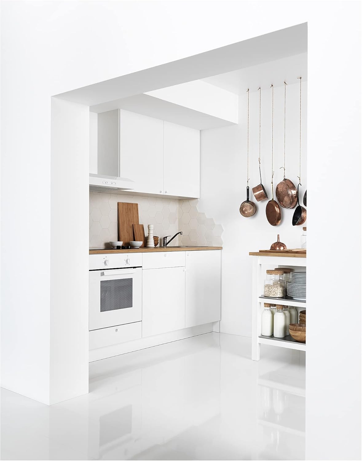 IKEA KNOXHULT Küche, 180 x 61 x 220 cm, Weiß