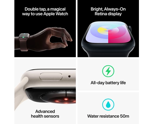 Apple Watch Series 9 GPS 45mm (PRODUCT)RED Aluminium Case with (PRODUCT)RED Sport Band - S/M