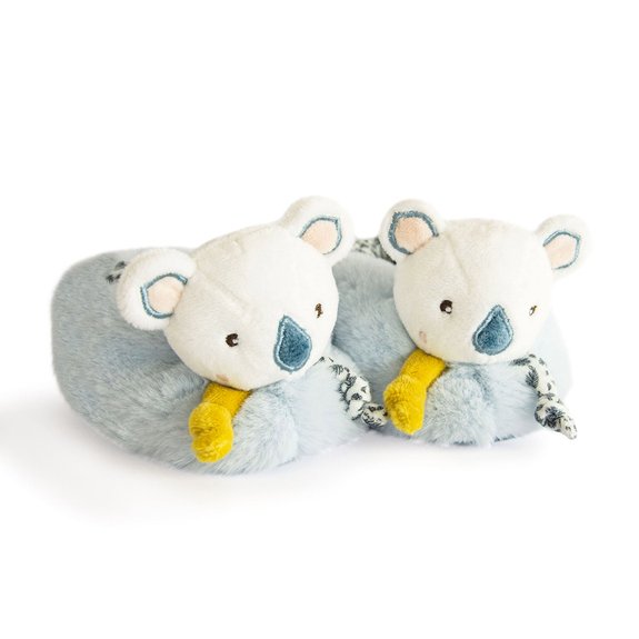 Yoca le koala : chaussons avec hochet 0-6 mois