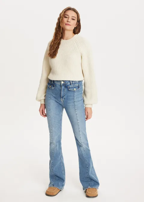Chenille trui off-white (ECRU)