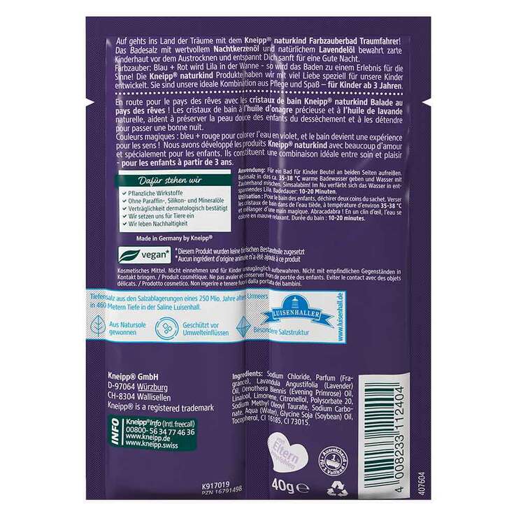 Kneipp naturkind Traumfahrer Farbzauberbad, 40 g