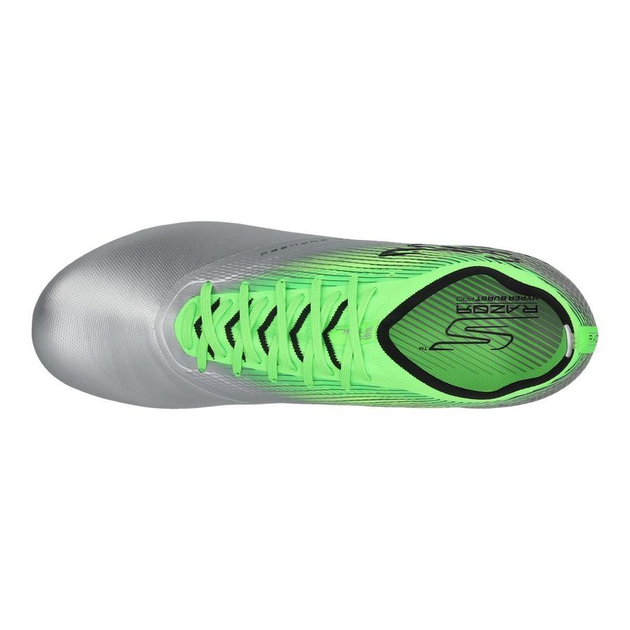 Skechers Razor FG Laser Comfort - Argenté/Vert