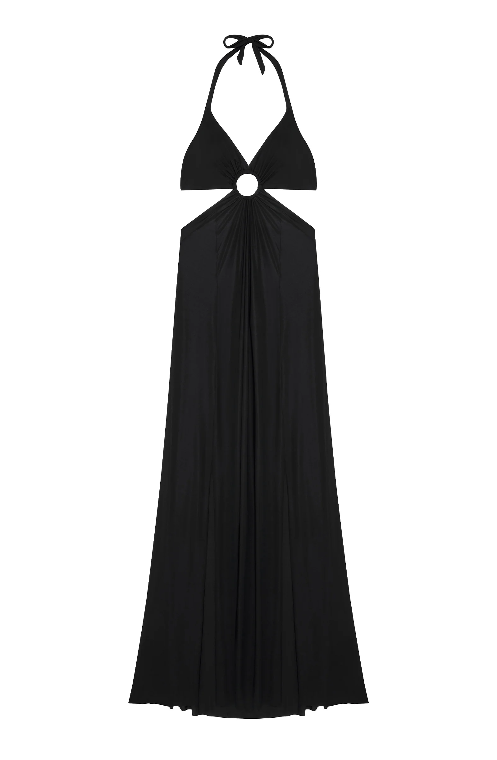 rod Robe longue à anneau noire Noir