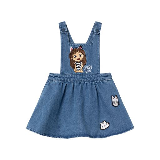 Name It Judit Gaby Spencer Kjole, Dark Denim, 92 cm