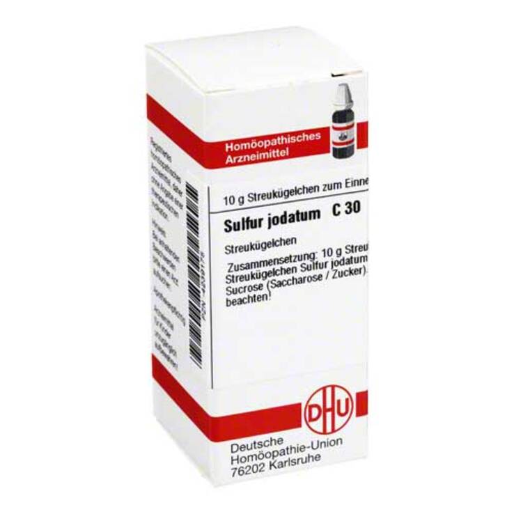 DHU Sulfur jodatum C 30 Globuli, 10 g